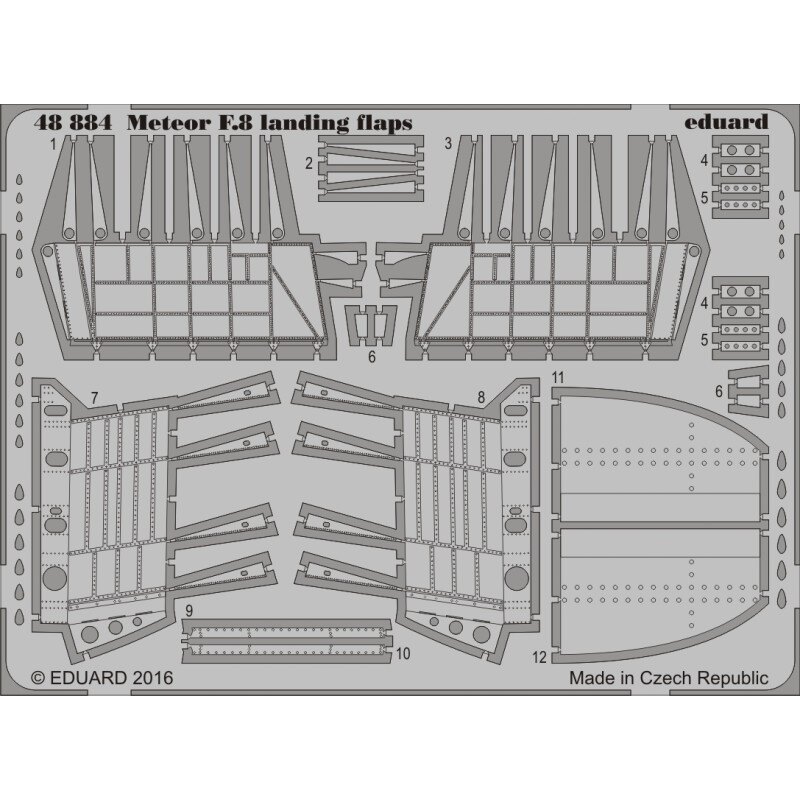 flaps de aterrizaje Gloster Meteor F.8 (diseñados para ser utilizados con los kits de Airfix) AX09182