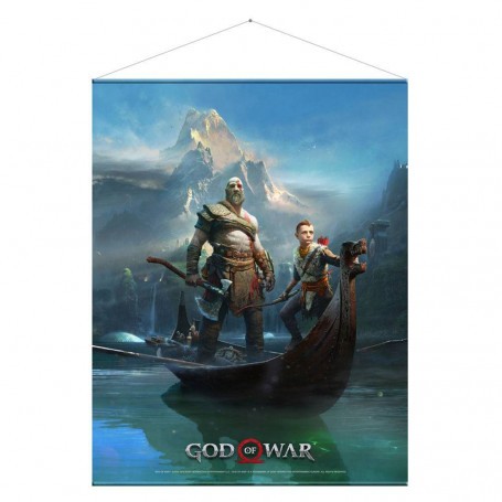  God of War Póster Tela Father and Son 100 x 77 cm