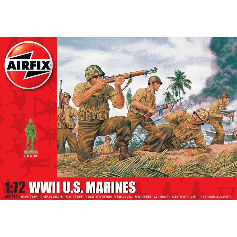 Figuras históricas Marines de la Segunda Guerra Mundial, 1:72