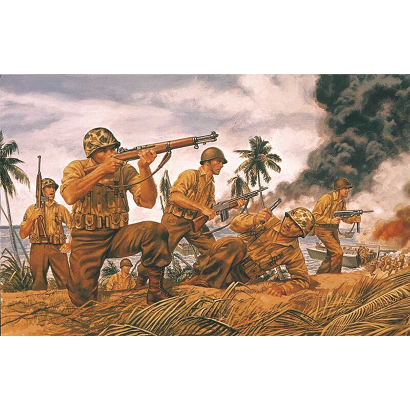 Figuras históricas Marines de la Segunda Guerra Mundial, 1:72