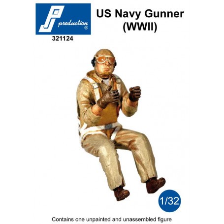 Figuras US Navy Gunner seated in a/c (WWII) Suitable for Avenger, Dauntless,…