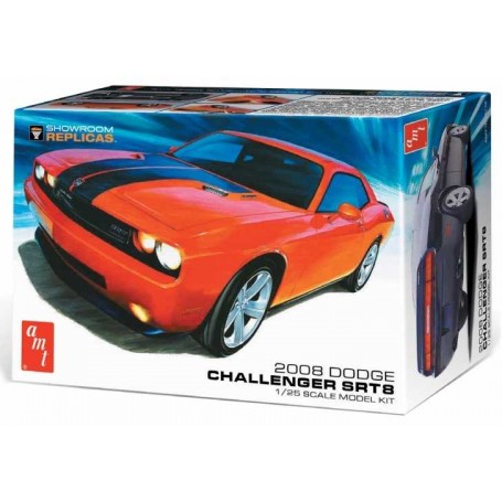 Maqueta 2008 Dodge Challenger SRT8. AMT's Showroom Replicas Series offer modelers a simplified, “promo-style glue kit format wit