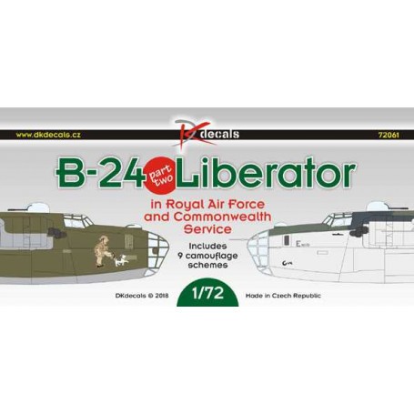  Calcomanía Consolidado B-24 Liberator Pt.2, en RAF y Commonwealth Service  1. Liberator GR Mk.V, BZ860, No.1586 SDF RAF, W / C 