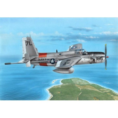 Maqueta Grumman AF-3S Guardian During the 1950s, the AF-2 Guardian anti-submarine aircraft were operating from the US Navy carri