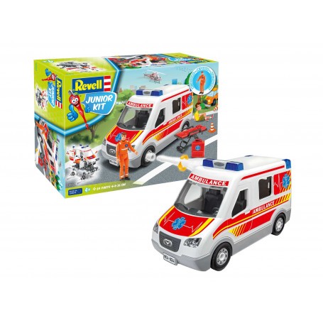 Maqueta Ambulancia con figurilla.