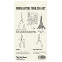 MetalEarth: KIT DE HERRAMIENTAS de 3 piezas para metal 3D metal modelo 3D, contiene un cortador, pinzas planas y pinza de aguja,