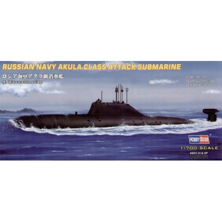 Maquetas de barcos Russian Navy Akula Class Submarine (submarines)