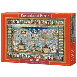 Mapa del mundo, 1639, Puzzle 2000 Teile