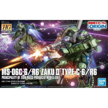 Gunpla Gundam - Modelo HG 1/144 Zaku II Tipo C-6 / R6