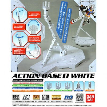 Gunpla Modelo - Action Base 1 White