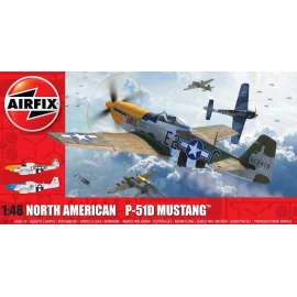 Maqueta P-51D Mustang norteamericano (colas sin filete)