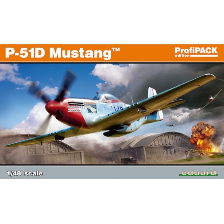 Maqueta Kit de edición norteamericana P-51D Mustang ProfiPACK del avión de combate estadounidense WWII P-51D versión D-10 y supe