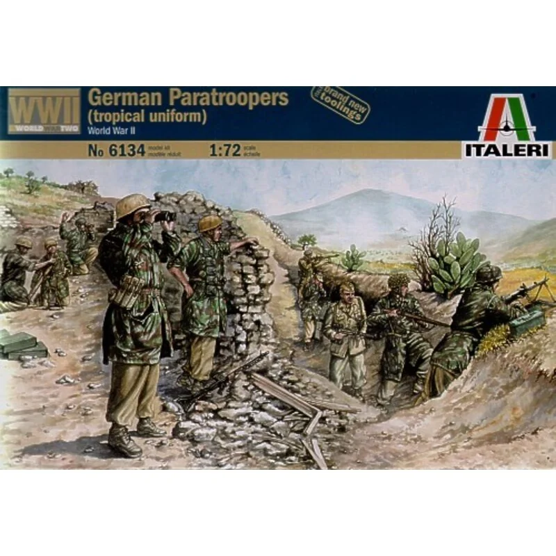 Paracaidistas alemanes 2 ª Guerra Mundial (en uniforme tropical)