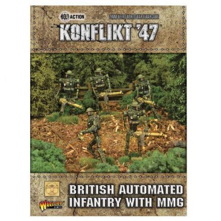 Juegos de figuras : extensiones y cajas de figuras Infantería automatizada británica con MMG