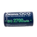 GE2-2700 Batería gens ace NiMh 1.2V-SC2700Mah celda suelta 43x21mm 48g