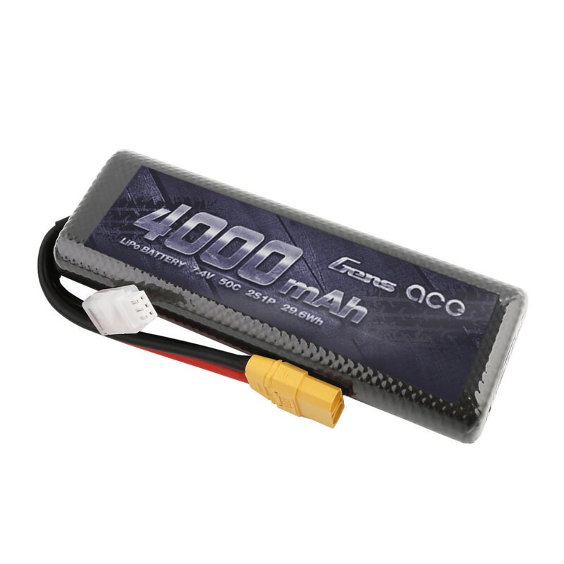 GE3-4000-2X9 Batería Gens ace LiPo 2S 7.4V-4000-45C (XT90 Dual) 139x47x23mm 227g