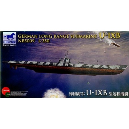 Maqueta German Long Range Submarine Type IXB