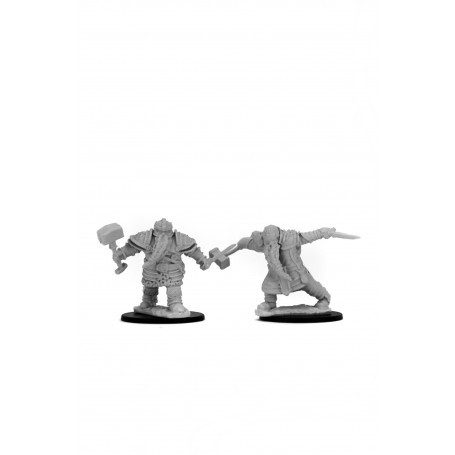 Juegos de rol: miniaturas Mazmorras y dragones: las maravillosas miniaturas de Nolzur - Luchador enano masculino