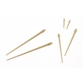 Saab J-35 Draken pitot tubes 3 different 2 sets (turned brass) (diseñado para ser ensamblado con maquetas de Hasegawa)