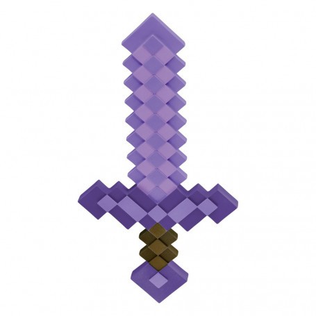  Minecraft plastico replica espada encantada 51 cm
