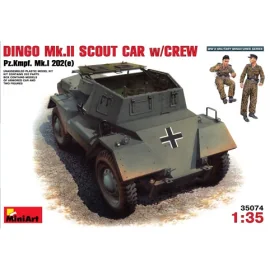 Daimler Dingo Mk.II captured with 2 German crew figures