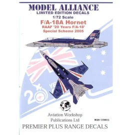 McDonnell Douglas F/A-18A Hornet (1) Royal Australian Air Force `20 Years McDonnell Douglas F/A-18′ Special Anniversary Scheme20