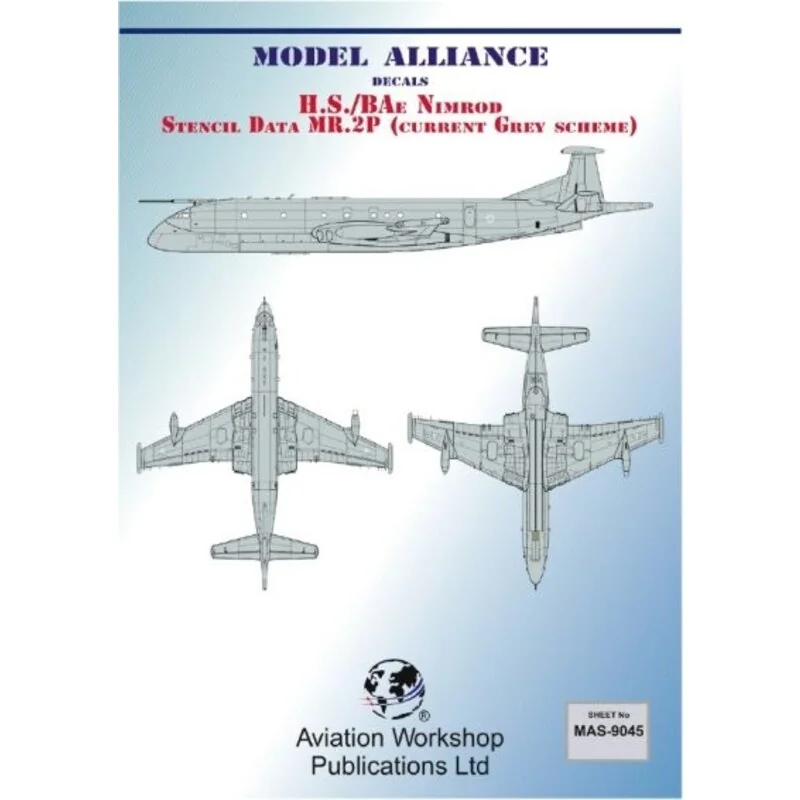 BAe Nimrod MR.2P Stencil Data (Current Grey Scheme)