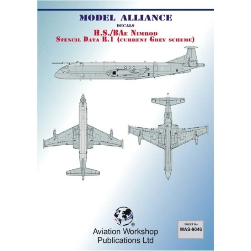 BAe Nimrod MR.1 Stencil Data (Current Grey Scheme)