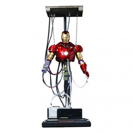  Figura de acción de Iron Man Movie Masterpiece 1/6 Iron Man Mark III (versión de construcción) 39 cm