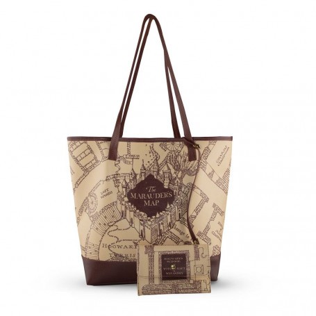  Bolsa de compras y estuche de Harry Potter Mapa del Merodeador