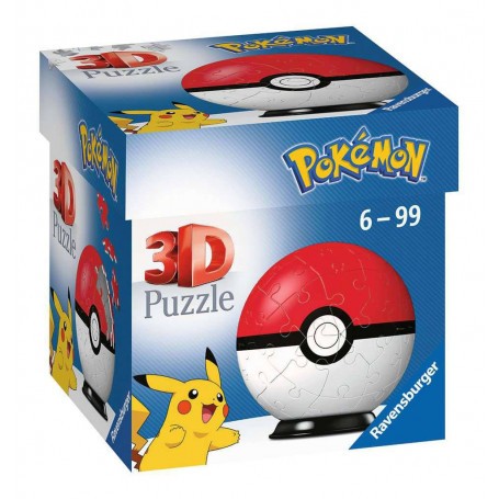  Pokémon 3D Puzzle Pokéballs: Clásico (54 piezas)