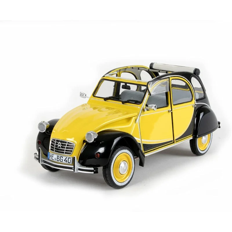 Citroen 2CV Model Set - box containing the model, paints, brush and glue