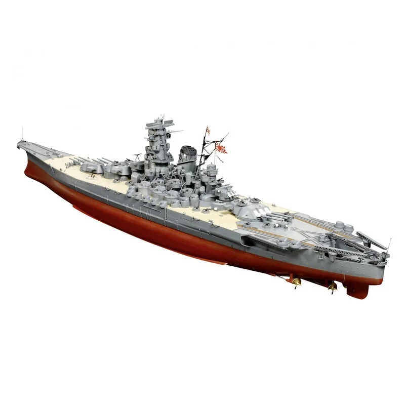 Yamato All new tooling. -Mast components are made from ABS plastic for greater durability. -Photo-etched parts for ladders, rada