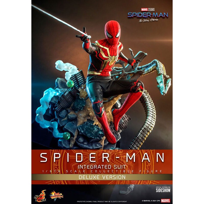 Action figure Spider-Man: No Way Home Figura de acción Movie Masterpiece 1/6 Spider-Man (traje integrado) Deluxe Ver. 29 cm