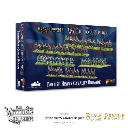 Juegos de figuras : extensiones y cajas de figuras BP Epic Battles: Waterloo - Brigada de Caballería Pesada Británica