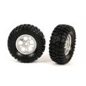  Neumático sobre llantas grises (2p)