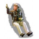 Figuras WWII USAF Europe fighter Pilot seated in aircraft