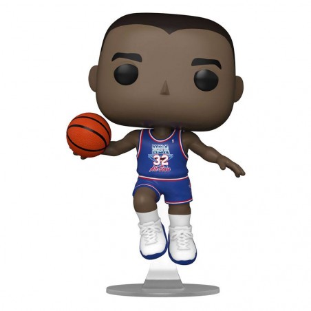 Figuras Pop Leyendas de la NBA POP! Figura Vinilo Baloncesto Magic Johnson (Blue All Star United 1991) 9 cm