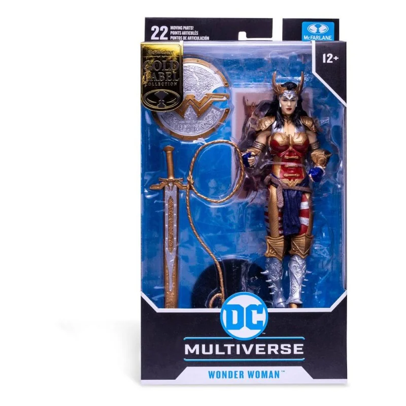 Figura DC Multiverse Wonder Woman diseñada por Todd McFarlane (Gold Label) 18 cm