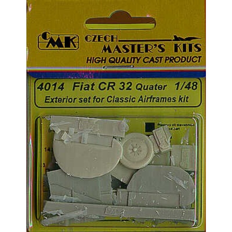 Fiat CR.32 exterior. Separate flaps wheels guns etc. for the Classic Airframe kit. (diseñado para ser ensamblado con maquetas de