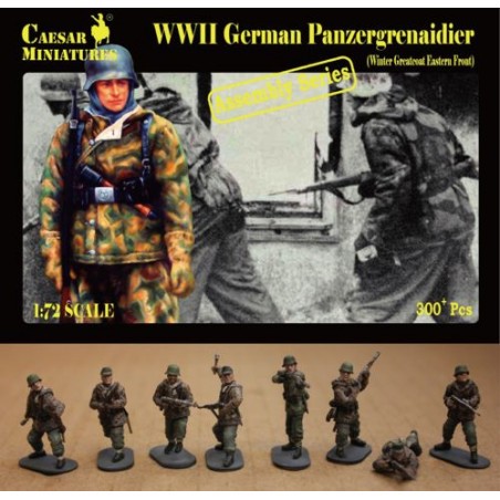 Figuras Infantería alemana Panzergrenadiers (WWII) en (Winter Greatcoat Eastern Front)