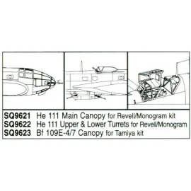 Heinkel He 111 turrets (diseñado para ser ensamblado con maquetas de Monogram and Revell)