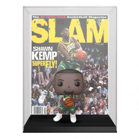 Figurita Portada de la NBA POP! Figura Vinilo Baloncesto Shawn Kemp (Revista SLAM) 9 cm