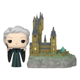 Figurita Harry Potter - Aniversario de la Cámara de los Secretos POP! Town Vinilo Figura Minerva con Hogwarts 9cm