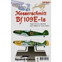 Calcomanía Messerschmitt Bf 109E-1. (2) ′Red 10′ of 2./JGr102 FÅrstenwalde Germany August 1939 and ′Yellow 2′ of 6./JG52. Includ