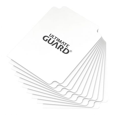  Ultimate Guard Card Dividers Tarjetas Separadoras para Cartas Tamaño Estándar Blanco (10)