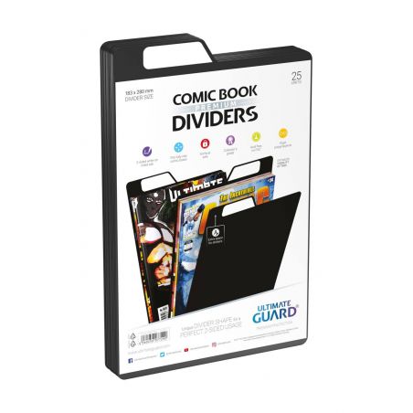  Ultimate Guard Premium Comic Book Dividers Separadores para Cómics Negro (25)