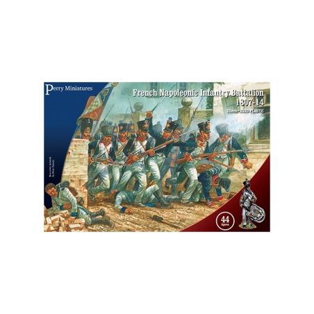 Juegos de figuras : extensiones y cajas de figuras Batallón de infantería napoleónico francés 1807-14
