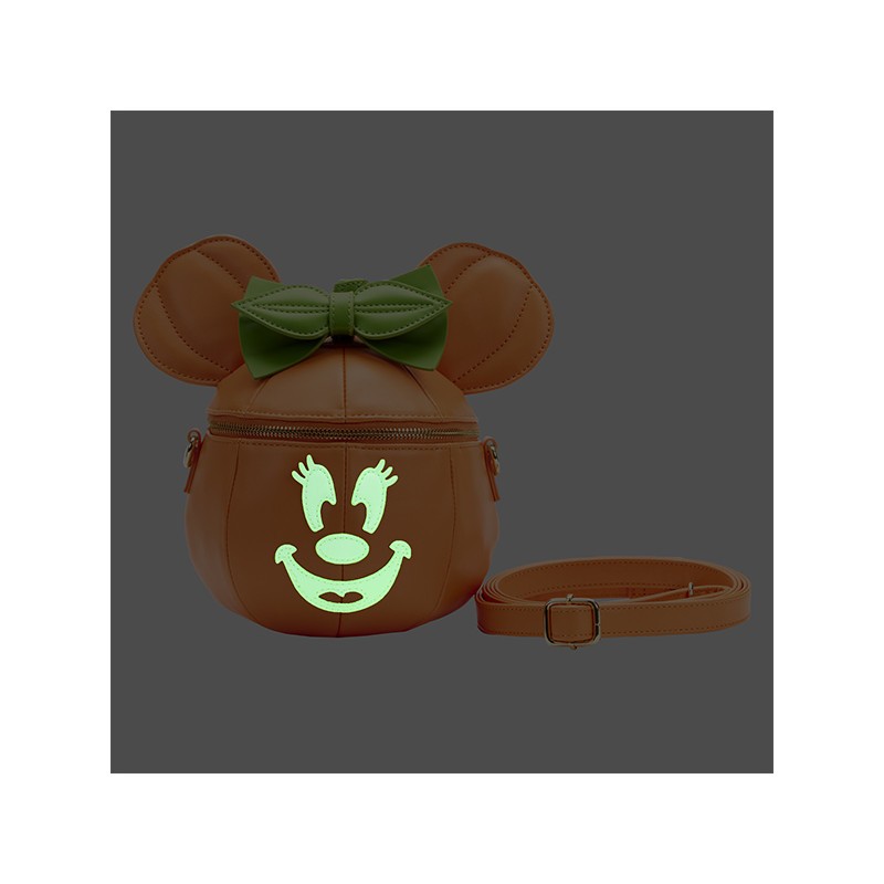 Bolsas y Mochilas Disney Loungefly Bolso Glow Face Calabaza Minnie Figural