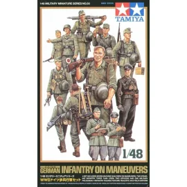 Figuras WWII German Infantry on maneuvers x 15 figures